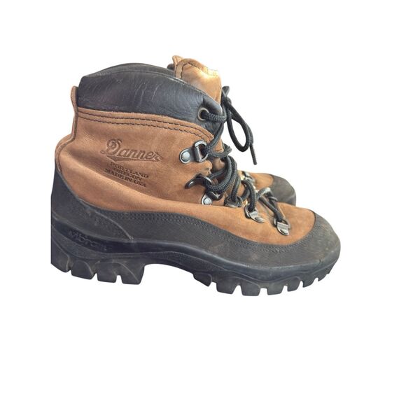 Danner Combat Hiker Boots Military 2009 Vibram Goretex Brown Black Mens Size 5.5 - Picture 1 of 7